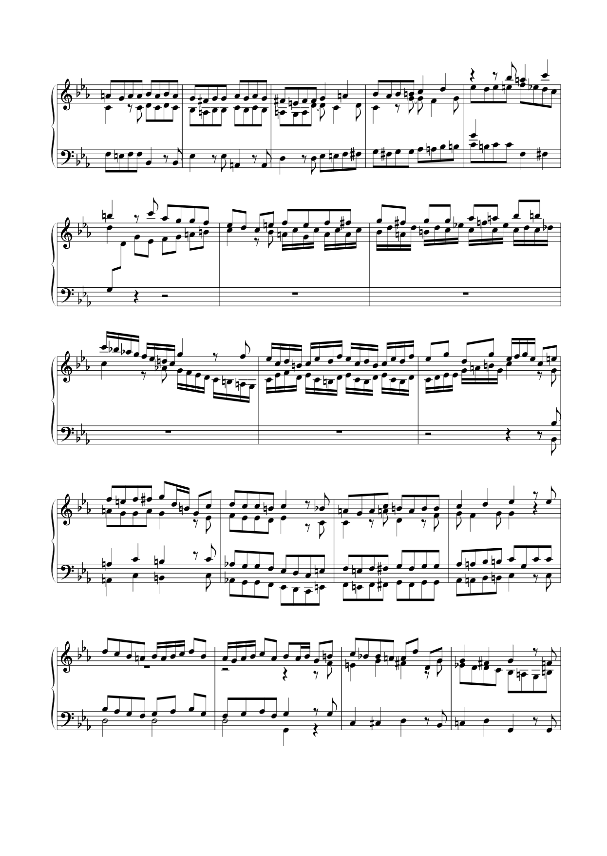 Fugue (on the theme 'B-A-C-H') in C minor, BWV Anh.110 [#95536].pdf