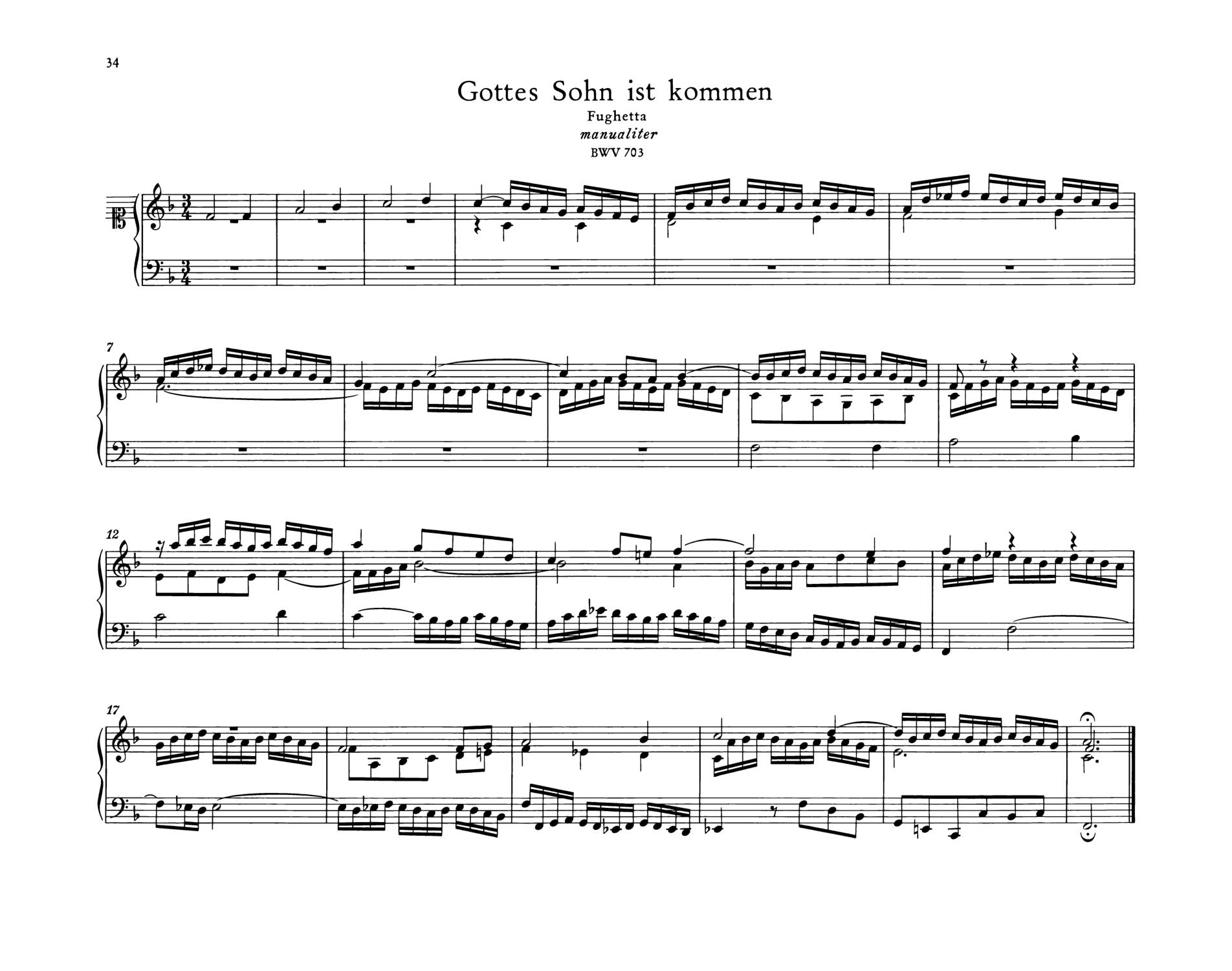 Gottes Sohn ist kommen, BWV 703 [#862662].pdf