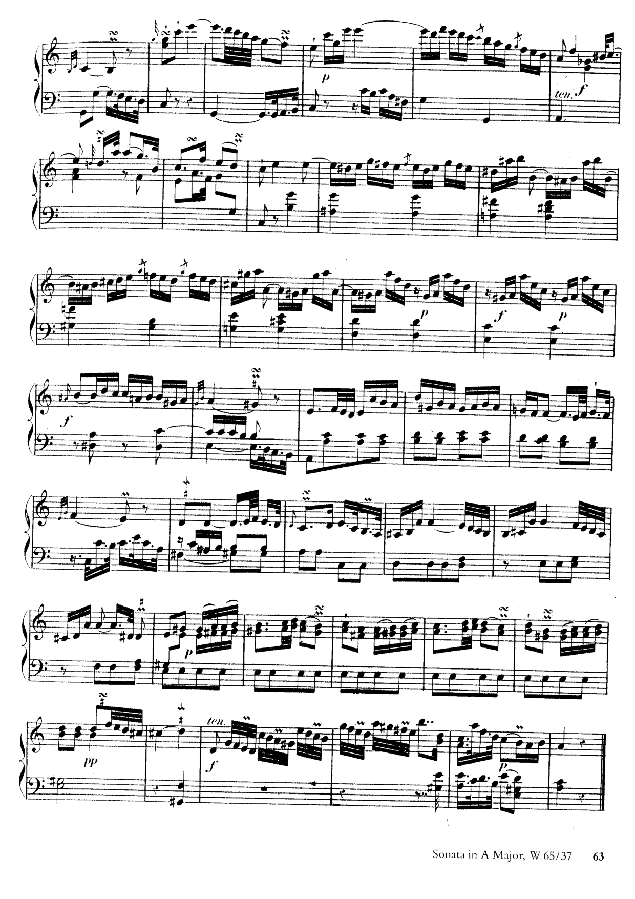Keyboard Sonata in A major, H.174 [#23904].pdf