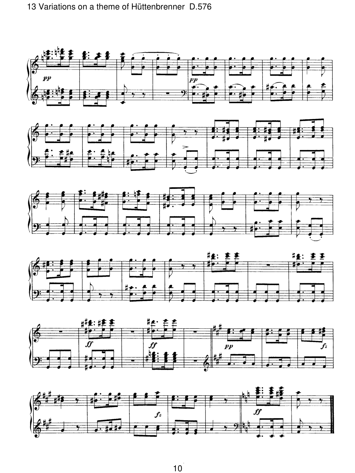 13 Variations on a Theme of Hüttenbrenner, D.576 [#03119].pdf