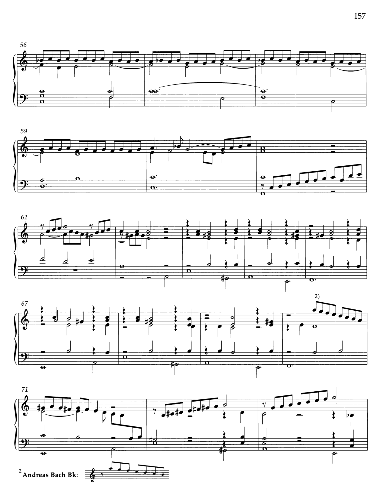 Excerpt from Passacaglia in D minor, BuxWV 161