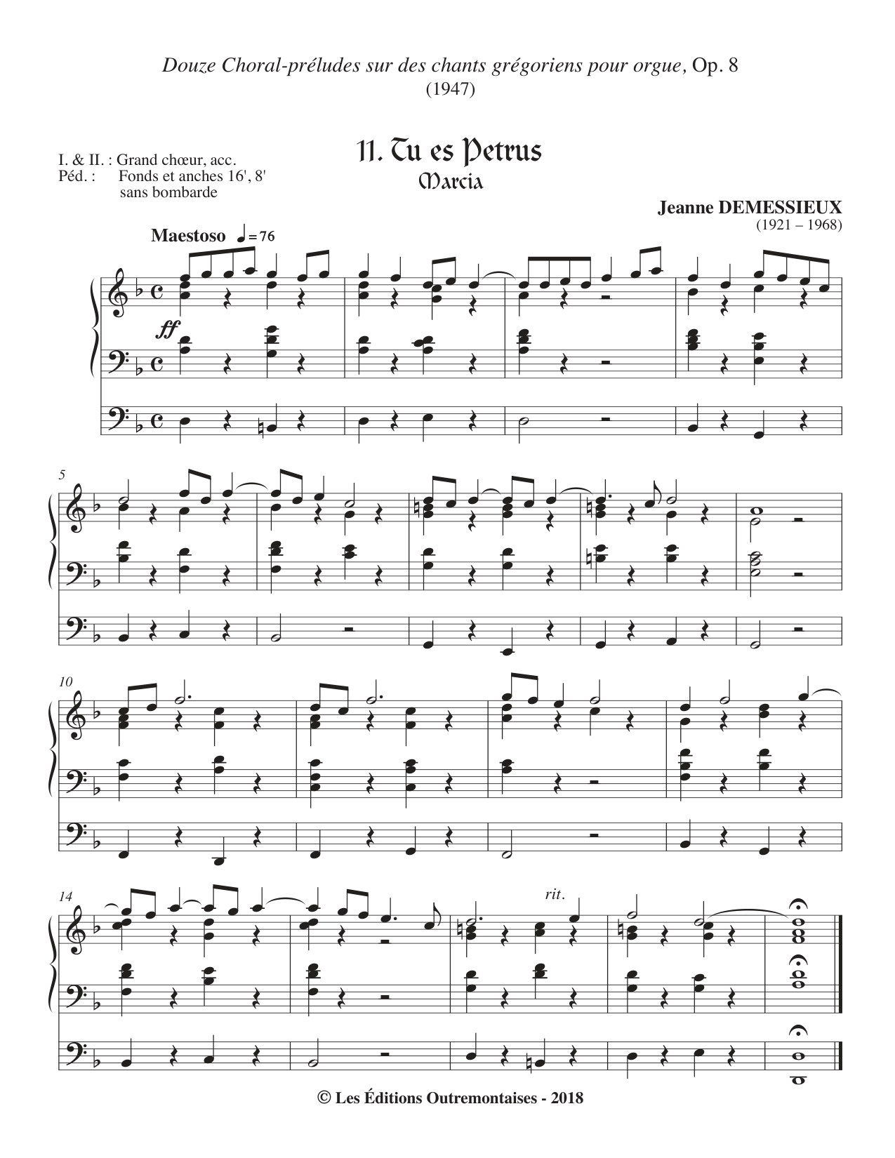 12 Chorale Preludes on Gregorian Chant Themes, Op.8 [#622934].pdf