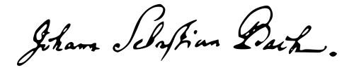 Bach's signature