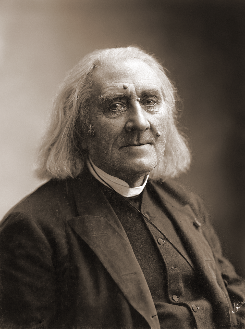 Franz Liszt photographed by Nadar, 1886