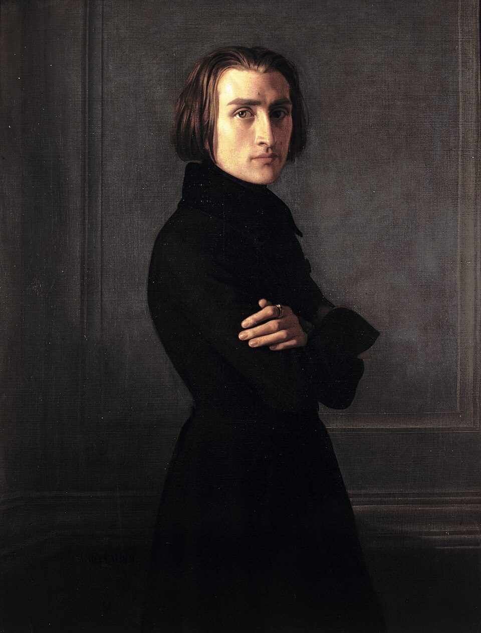 Franz Liszt, portrait by Henri Lehmann, 1839