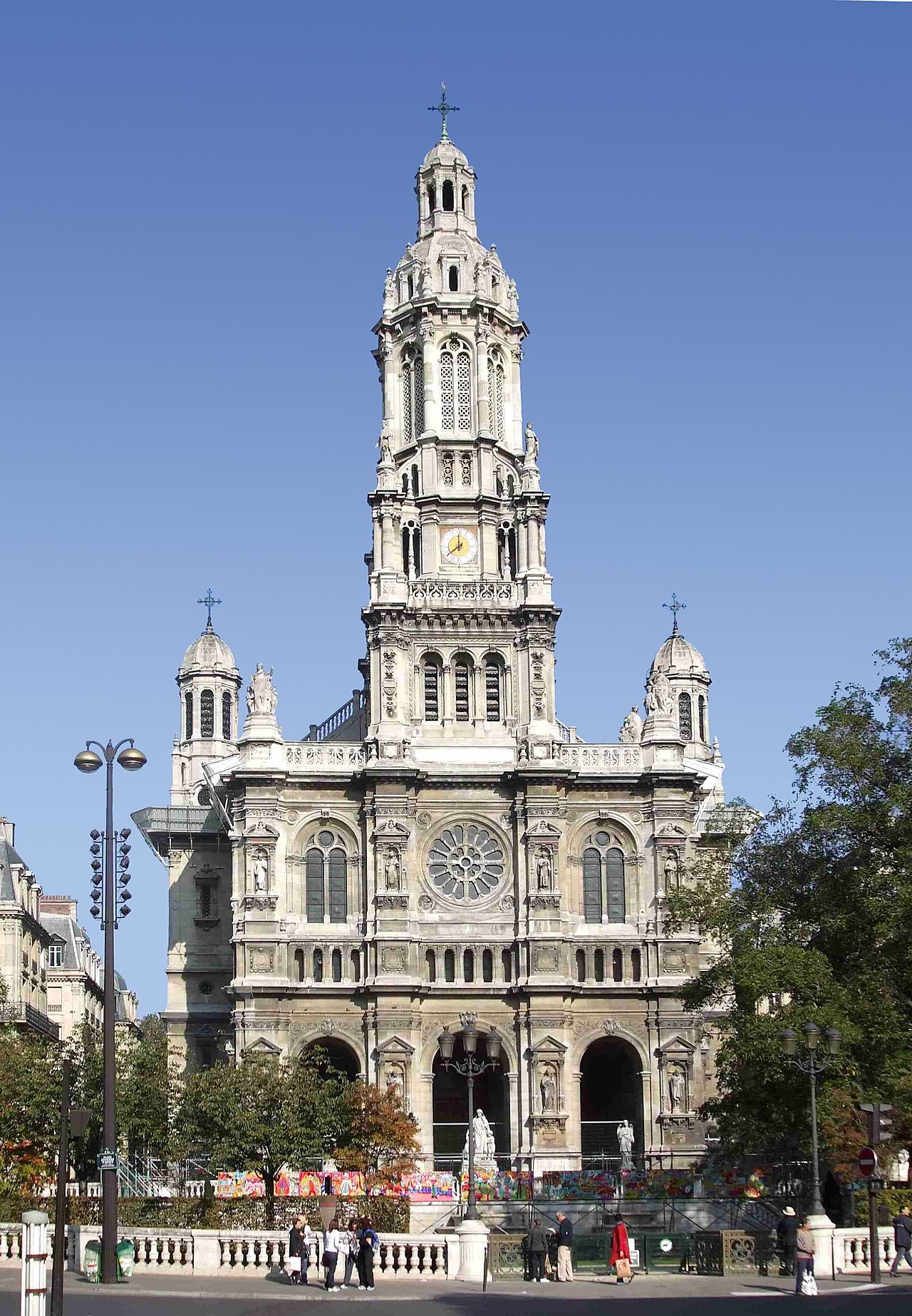 Façade of the Église de la Sainte-Trinité in Paris