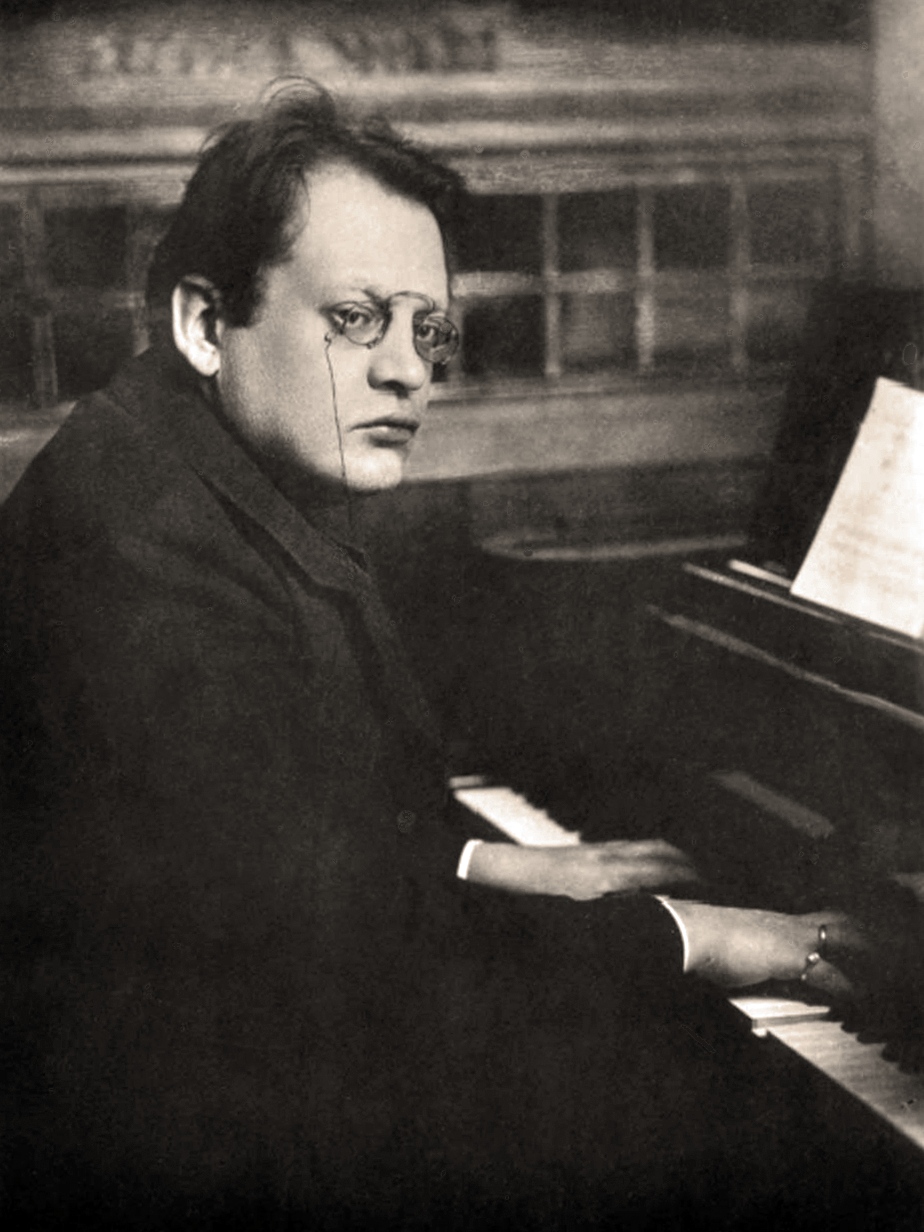 Max Reger at the piano
