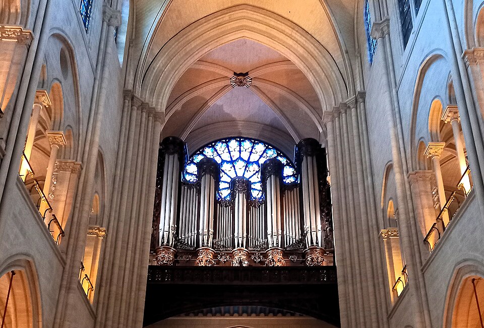 The grand organ of Notre-Dame de Paris